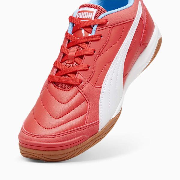 メンズ プレッシング IV IT サッカー トレーニングシューズ, Active Red-PUMA White-Luminous Blue, extralarge-JPN