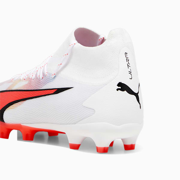 ULTRA PRO FG/AG Men's Football Boots, PUMA White-PUMA Black-Fire Orchid, extralarge-GBR