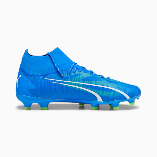 ULTRA PRO FG/AG Men's Soccer Cleats, Ultra Blue-PUMA White-Pro Green, extralarge