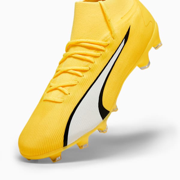 ULTRA PRO FG/AG Men's Football Boots, Yellow Blaze-PUMA White-PUMA Black, extralarge-GBR