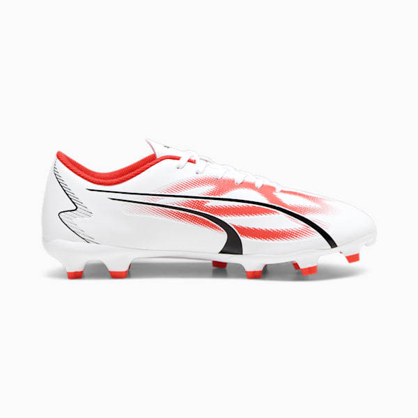ULTRA PLAY FG/AG Men's Football Boots, PUMA White-PUMA Black-Fire Orchid, extralarge-GBR