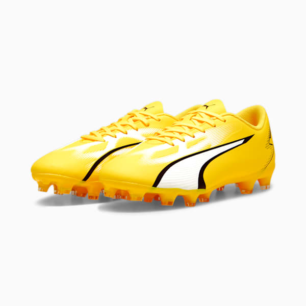 ULTRA PLAY FG/AG Men's Football Boots, Yellow Blaze-PUMA White-PUMA Black, extralarge-GBR