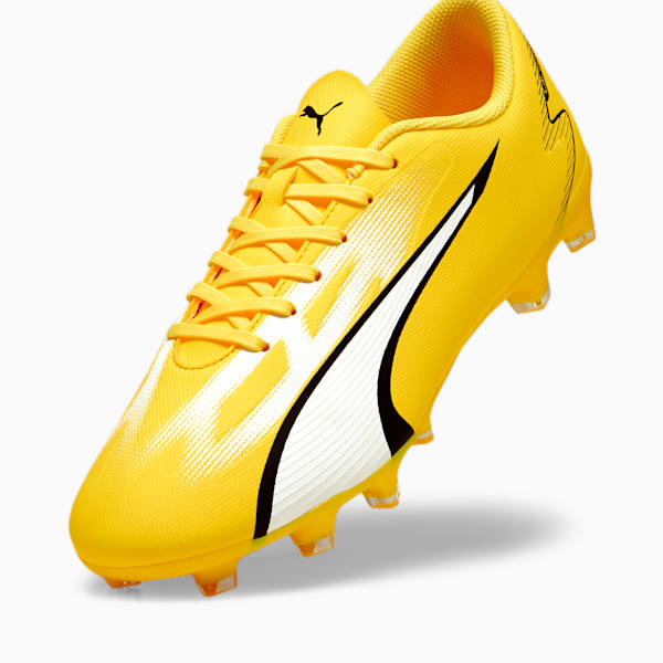 ULTRA PLAY FG/AG Men's Football Boots, Yellow Blaze-PUMA White-PUMA Black, extralarge-GBR