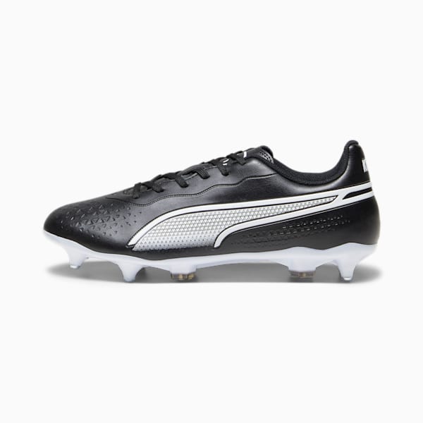 KING MATCH MxSG Football Boots, PUMA Black-PUMA White, extralarge-GBR