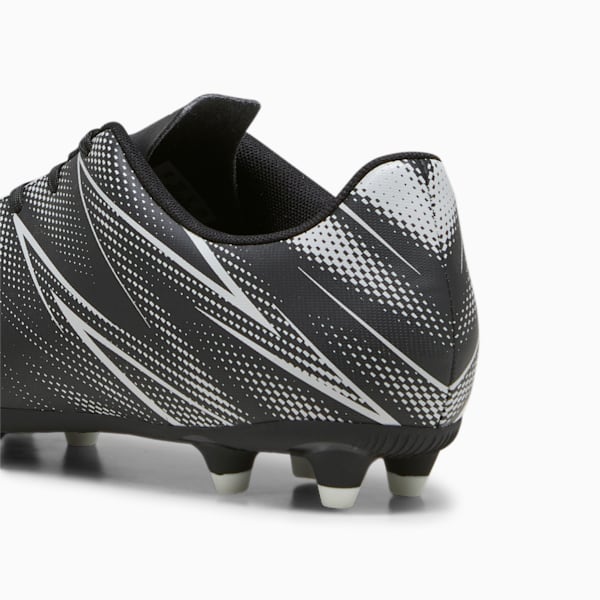 Tacos de fútbol ATTACANTO FG/AG, PUMA Black-Silver Mist, extralarge