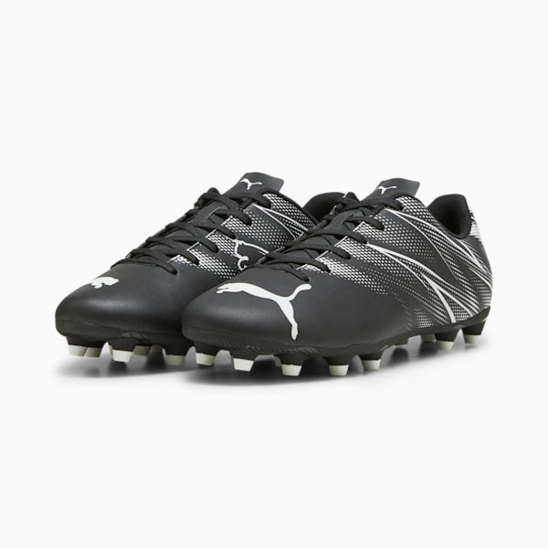 Tacos de futbol ATTACANTO FG/AG, PUMA Black-Silver Mist, extralarge