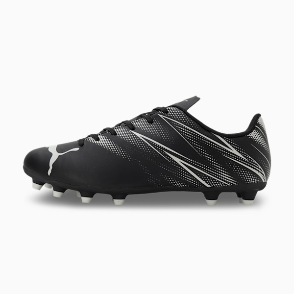 ATTACANTO FG/AG Men's Lightweight Football Boots, PUMA Black-Silver Mist, extralarge-IND