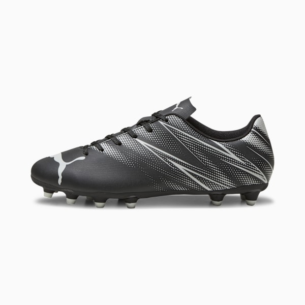 ATTACANTO FG/AG Men's Soccer Cleats, PUMA Black-Silver Mist, extralarge