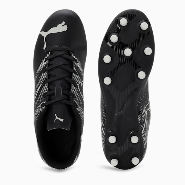 ATTACANTO FG/AG Men's Lightweight Football Boots, PUMA Black-Silver Mist, extralarge-IND