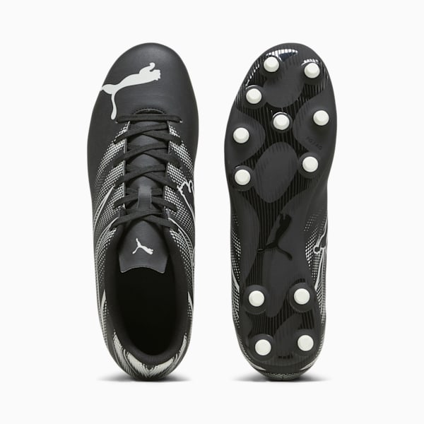 Tacos de futbol ATTACANTO FG/AG, PUMA Black-Silver Mist, extralarge