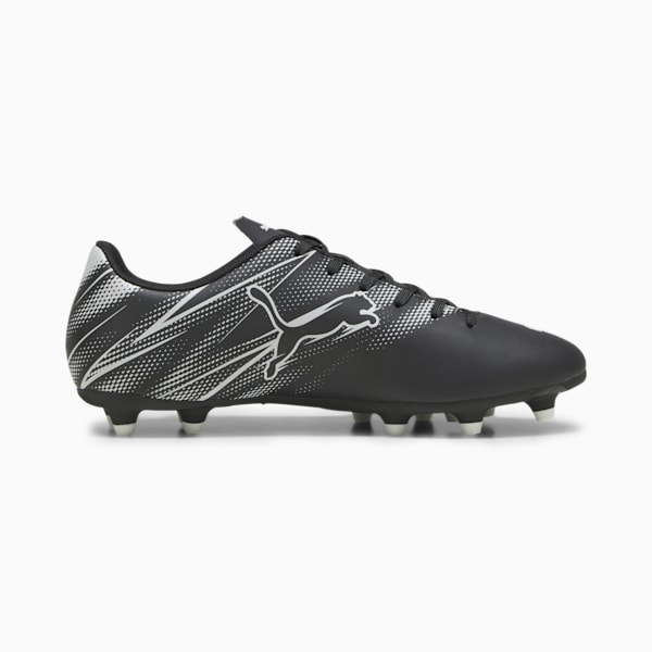Tacos de futbol ATTACANTO FG/AG, PUMA Black-Silver Mist, extralarge