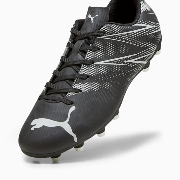 Tacos de futbol ATTACANTO FG/AG, PUMA Black-Silver Mist, extralarge