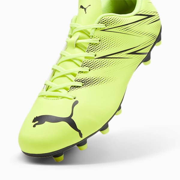 ATTACANTO FG/AG Men's Football Boots, Electric Lime-PUMA Black, extralarge-IDN