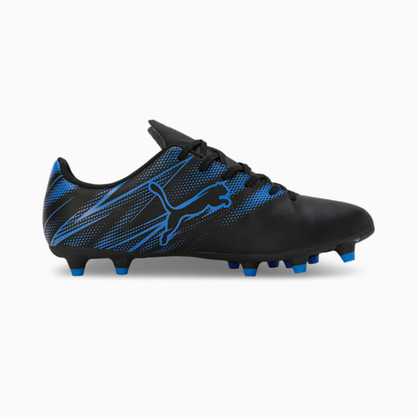 ATTACANTO FG/AG Men's Lightweight Football Boots, PUMA Black-Bluemazing, extralarge-IND