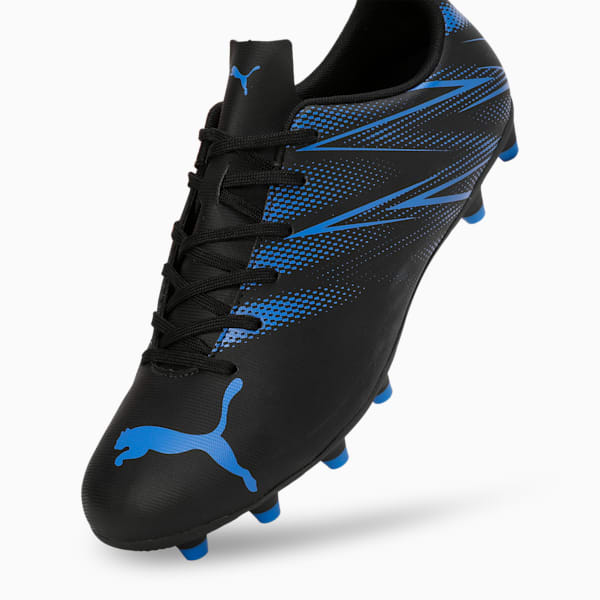 ATTACANTO FG/AG Men's Lightweight Football Boots, PUMA Black-Bluemazing, extralarge-IND