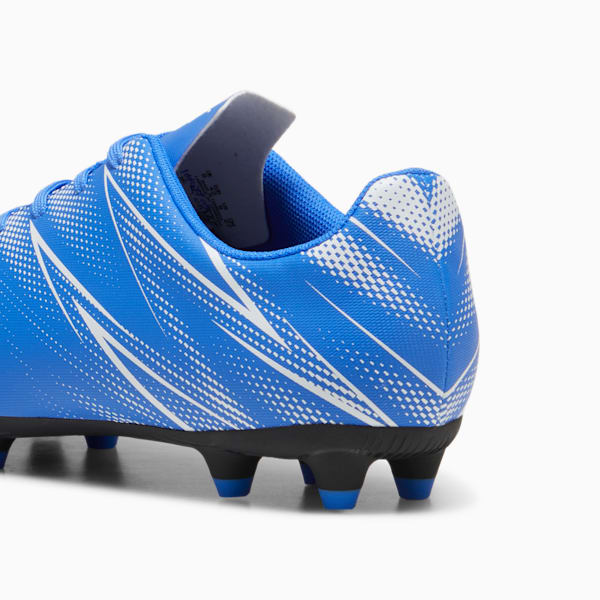 ATTACANTO Firm Ground/Artificial Ground Men's Soccer Cleats, Bluemazing-PUMA White, extralarge