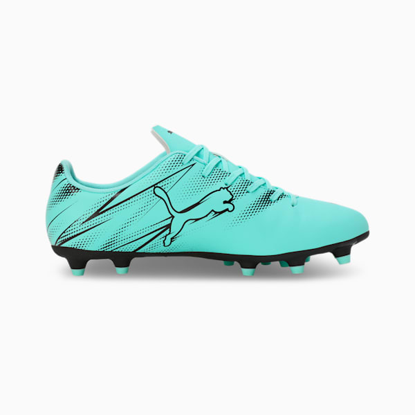 ATTACANTO FG/AG Men's Lightweight Football Boots, Electric Peppermint-PUMA Black, extralarge-IND