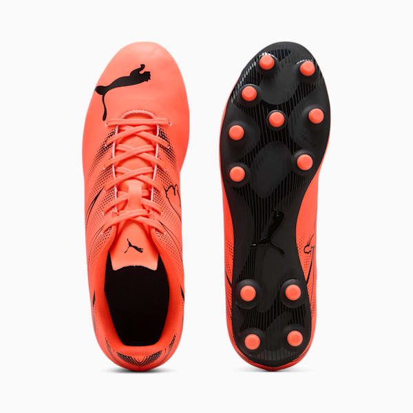 Chaussure de soccer ATTACANTO FG/AG, Glowing Red-PUMA Black, extralarge