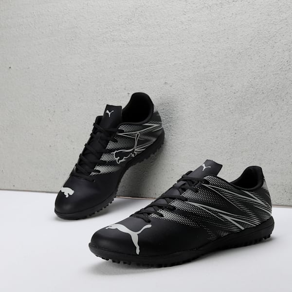ATTACANTO TT Men's Football Boots, PUMA Black-Silver Mist, extralarge-IND
