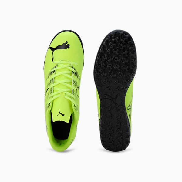 ATTACANTO TT Men's Football Boots, Electric Lime-PUMA Black, extralarge-IND