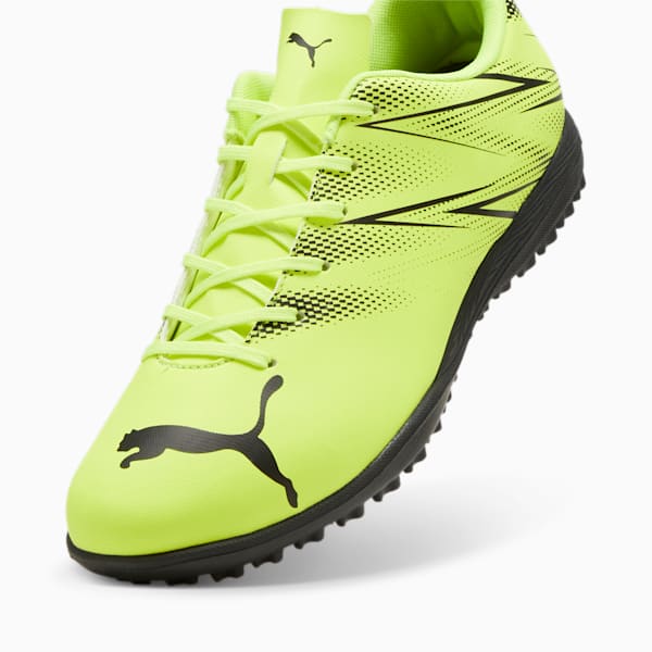 ATTACANTO TT Men's Football Boots, Electric Lime-PUMA Black, extralarge-IND