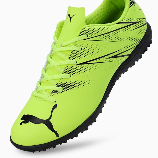 ATTACANTO TT Men's Football Boots, Electric Lime-PUMA Black, extralarge-IND