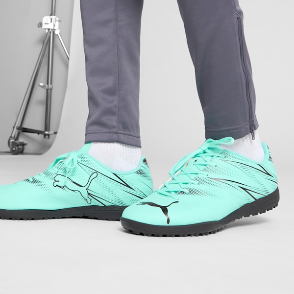Tacos de futbol ATTACANTO TT, Electric Peppermint-PUMA Black, extralarge