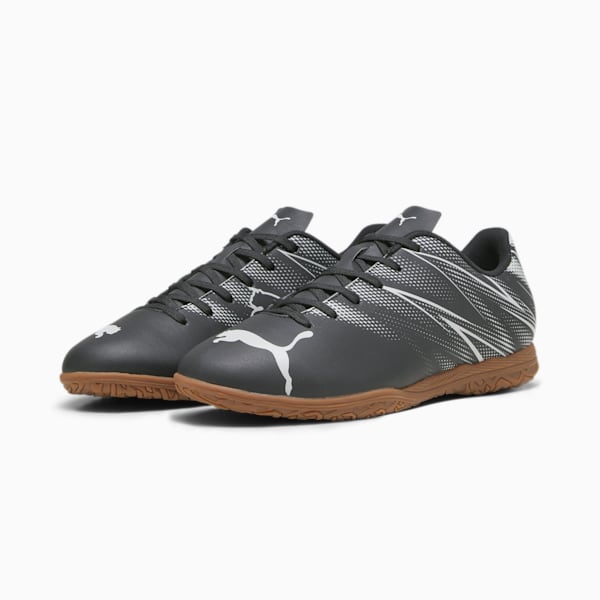 ATTACANTO Men's Indoor Court Shoes, PUMA Black-Silver Mist, extralarge-IDN