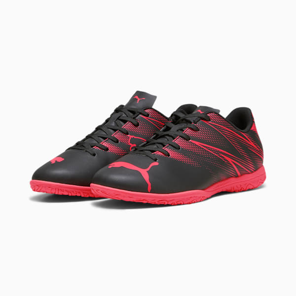 Tacos de futbol ATTACANTO IT, PUMA Black-Fire Orchid, extralarge