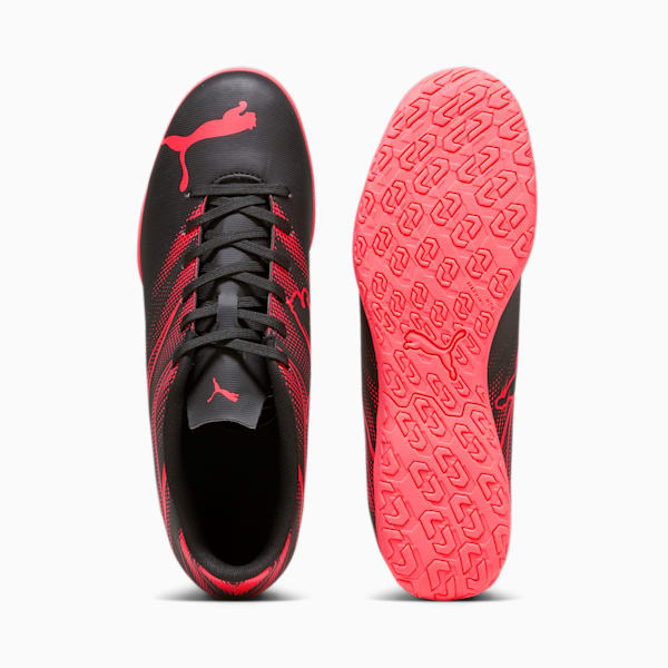 ATTACANTO IT Soccer Cleats, PUMA Black-Fire Orchid, extralarge