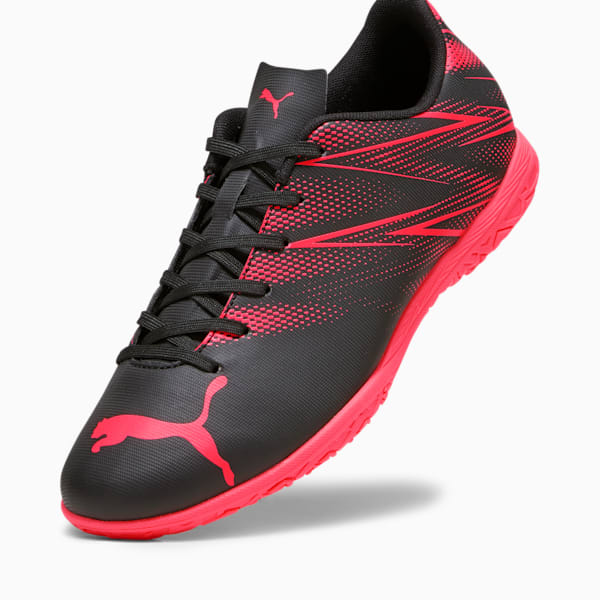 ATTACANTO IT Soccer Cleats, PUMA Black-Fire Orchid, extralarge
