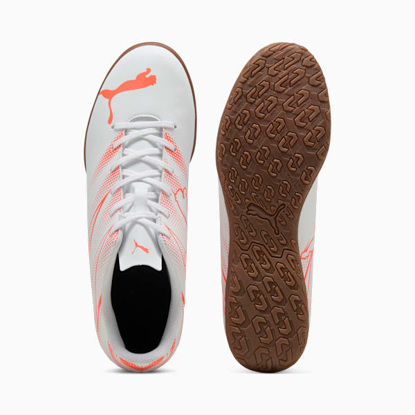 メンズ アタッカント IT サッカー トレーニングシューズ, PUMA White-Glowing Red, extralarge-JPN