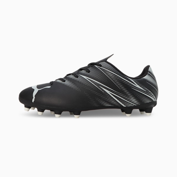 ATTACANTO FG/AG Youth Football Boots, PUMA Black-Silver Mist, extralarge-IND
