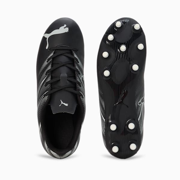 ATTACANTO FG/AG Youth Football Boots, PUMA Black-Silver Mist, extralarge-IND