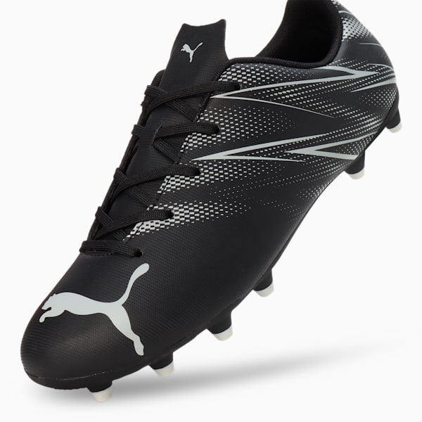ATTACANTO FG/AG Youth Football Boots, PUMA Black-Silver Mist, extralarge-IND