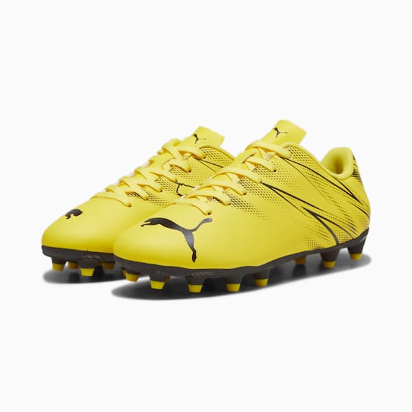 ATTACANTO FG/AG Youth Football Boots, Yellow Blaze-PUMA Black, extralarge-IND