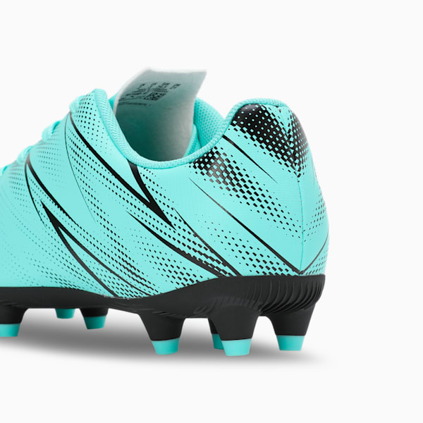 ATTACANTO FG/AG Youth Football Boots, Electric Peppermint-PUMA Black, extralarge-IND