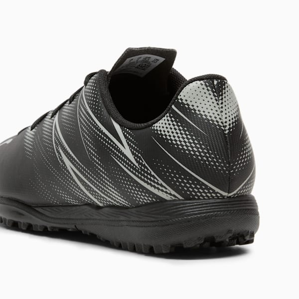 Tacos de futbol ATTACANTO TT para adolescentes, PUMA Black-Silver Mist, extralarge