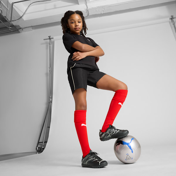 Chaussure de soccer ATTACANTO FG/AG Jeune, PUMA Black-Silver Mist, extralarge