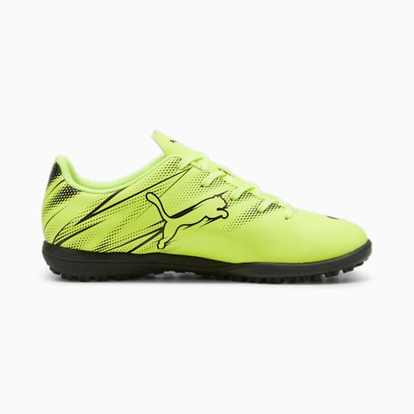 ATTACANTO TT Youth Football Boots, Electric Lime-PUMA Black, extralarge-IND