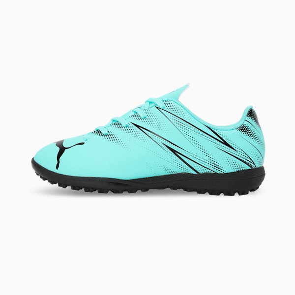 ATTACANTO TT Youth Football Boots, Electric Peppermint-PUMA Black, extralarge-IND