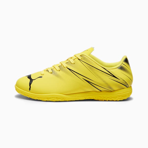 ATTACANTO IT Youth Football Boots, Yellow Blaze-PUMA Black, extralarge-IND