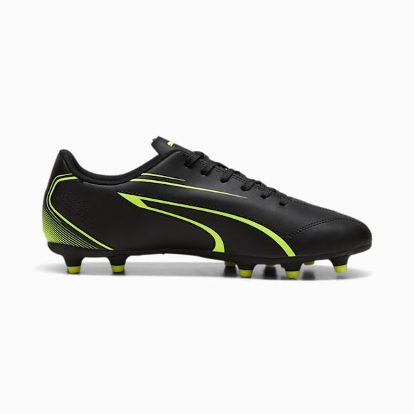 VITORIA FG/AG Men's Football Boots, PUMA Black-Electric Lime, extralarge-IND