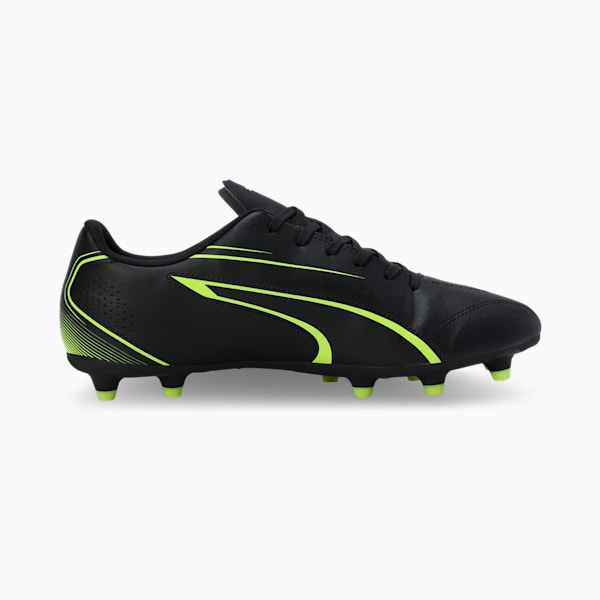 VITORIA FG/AG Men's Football Boots, PUMA Black-Electric Lime, extralarge-IND