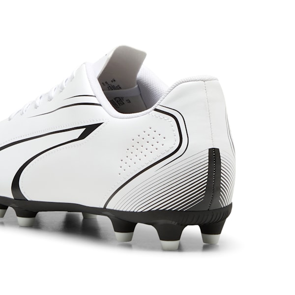 VITORIA FG/AG Men's Football Boots, PUMA White-PUMA Black, extralarge-IND