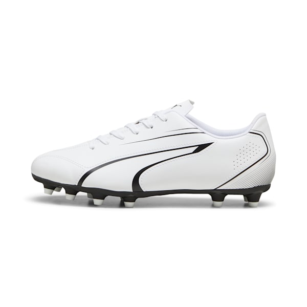 VITORIA FG/AG Men's Football Boots, PUMA White-PUMA Black, extralarge-IND