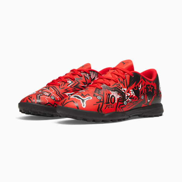 PUMA x CHRISTIAN PULISIC ULTRA PLAY Turf Trainer Kids' Soccer Cleats, PUMA Red-PUMA Black-PUMA White, extralarge