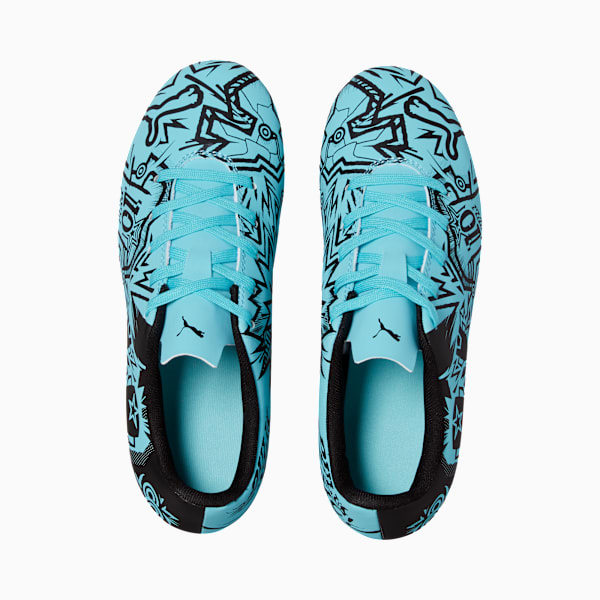 Tacos de fútbol juvenil PUMA x CHRISTIAN PULISIC TACTO II FG/AG, Hero Blue-PUMA Black, extralarge