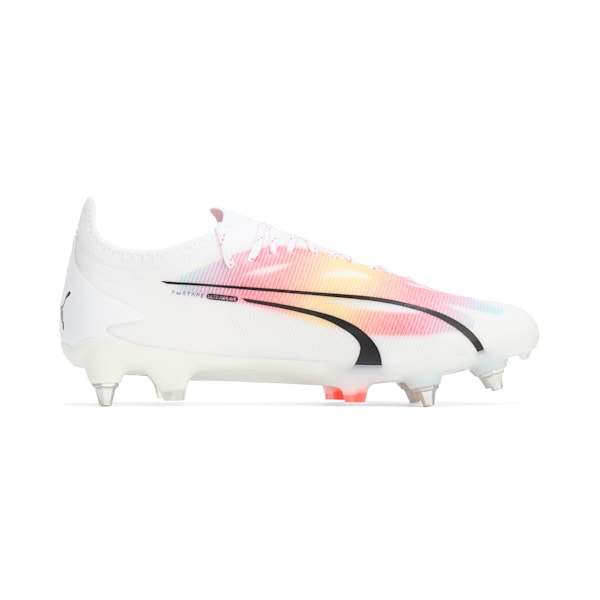 メンズ ウルトラ アルティメット MXSG サッカー スパイク, PUMA White-PUMA Black-Fire Orchid, extralarge-JPN