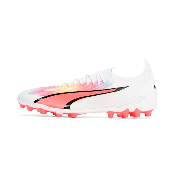 メンズ ウルトラ アルティメット MG サッカー スパイク, PUMA White-PUMA Black-Fire Orchid, extralarge-JPN